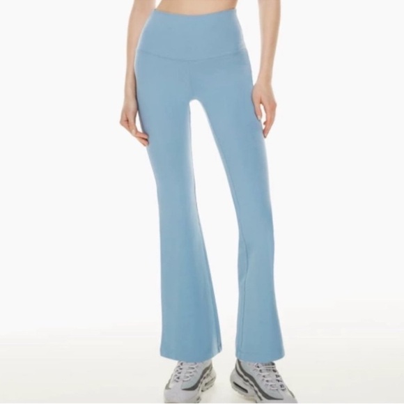 Aritzia Pants - NWT Aritzia TNA Hold-It™ Cheeky Flare Hi-Rise Legging Full Length Blue Medium